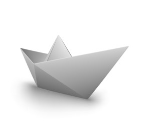 VECTOR origami paper boat