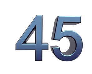 Obraz premium Zahl 45