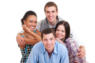 beautiful happy friends