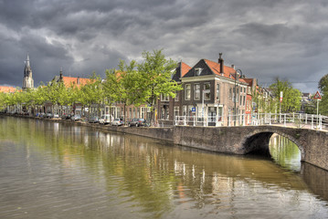 Fototapeta na wymiar Delft Canal