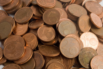 Münzgeld cents europa