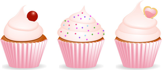 Cupcakes set