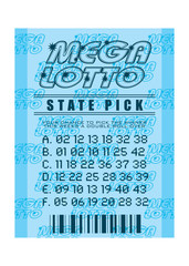 lottery ticket blue