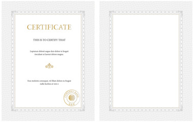 Vertical certificate template - general purpose - 25032291