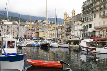 old port harbor Bastia Corsica France