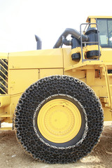 wheel of a construction vehicle