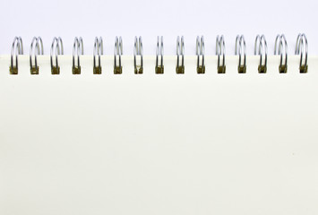 Notebook on the White Background