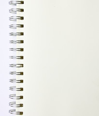 Notebook on the White Background