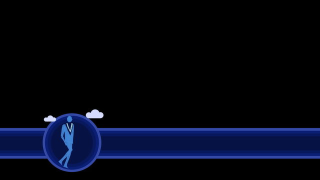 Motion Designer's Toolkit. Blue title plates with Alpha chanal.