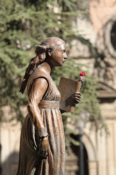 Woman Statue Alcala de Henares  Madrid province Spain