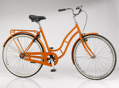 orangenes Fahrrad