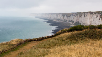 High cliffs. Normady, France