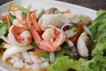 Thai seafood salad
