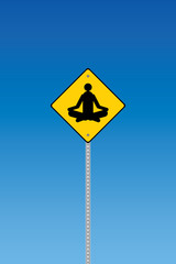 Yoga road sign