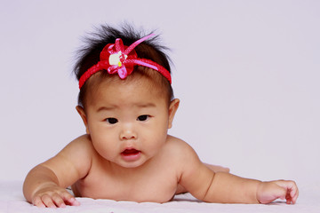 six month asia baby - 25050256