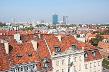 Naklejka na ściany i meble Old town in Warsaw. World Heritage List.