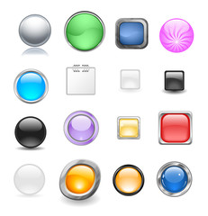 Buttons for web. Vector.