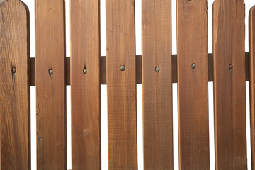 Wooden picket fence