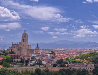 Fototapeta na wymiar Ciudad de Segovia,España