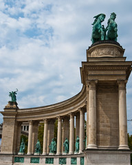 Fototapeta na wymiar Bohatera kwadratowych, Budapeszt, szczegóły
