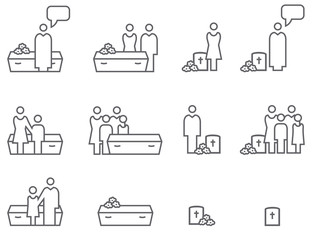 Icon Set Trauer