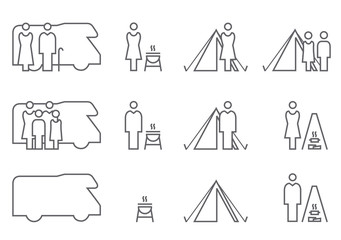 Icon Set Camping
