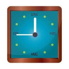 Time to love, to kiss, to miss and to hug