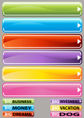 Rectangle Button Set