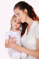 Mama and her little daughter