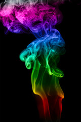 Obraz premium Abstract background of beautiful color smoke waves.