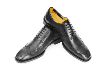 Male shoes isolated on the white background