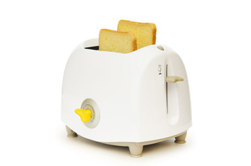 Bread toaster isolated on the white background