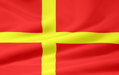 Flagge von Skane - Schweden