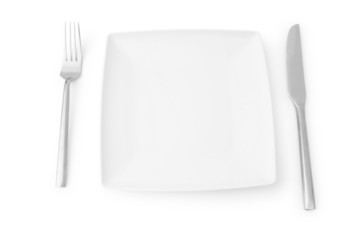 Set of utensils arranged on the table