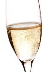 A glass of champagne
