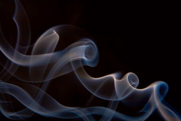 Abstract background of beautiful color smoke waves.