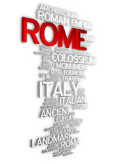 Rome - 3D Typography