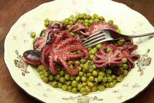 polipetti con piselli
