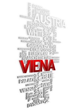 Viena - 3D Typography