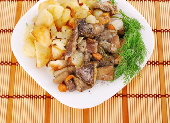 mushrooms with potatoe
