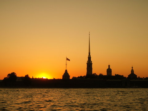 St. Petersburg Russia Sunset
