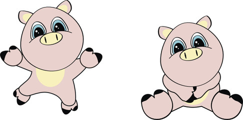 cartoon baby pig 2