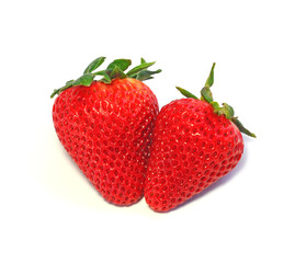 strawberry on white background