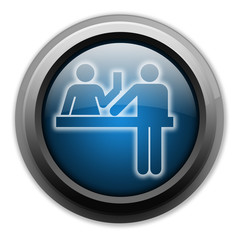 Dark and Glowing Button 