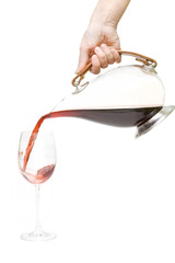 Pouring wine