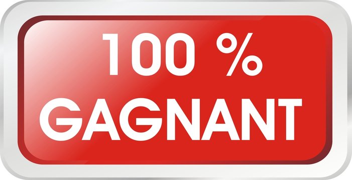 bouton rectangle 100% gagnant