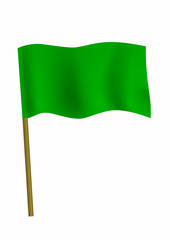 Green small flag
