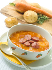 Soup with sausage