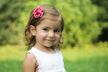 portrait of little smiling beauty