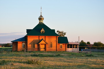 Orthodox church in rural Russia